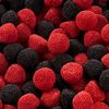 Mûres perlées rouges et noires ( gélatine de boeuf halal)